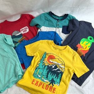 5t Boy Bundle Lot 6 T-Shirts Short Sleeve